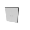 Armoire de bureau portes battantes H 120 cm Opaline
