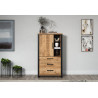Buffet haut contemporain chêne mango Enabelle