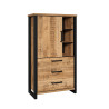 Buffet haut contemporain chêne mango Enabelle