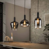 Suspension moderne 3 lampes en verre Zenitude