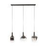 Suspension moderne 3 lampes en verre Zenitude