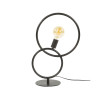 Lampe à poser moderne en métal noir arctique Lolie