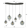 Suspension moderne 6 lampes en verre Stelline