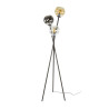 Lampadaire moderne 3 lampes en verre tricolore Essine