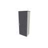 Armoire de bureau portes battantes H 158 cm Opaline