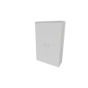 Armoire de bureau portes battantes H 158 cm Opaline
