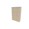 Armoire de bureau portes battantes H 158 cm Opaline