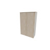 Armoire de bureau portes battantes H 158 cm Opaline