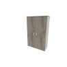 Armoire de bureau portes battantes H 158 cm Opaline