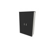 Armoire de bureau portes battantes H 158 cm Opaline