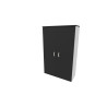 Armoire de bureau portes battantes H 158 cm Opaline