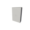 Armoire de bureau portes battantes H 158 cm Opaline