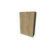 Armoire de bureau portes battantes H 158 cm Opaline
