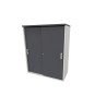 Armoire de bureau portes coulissantes H 81 cm Opaline