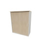 Armoire de bureau portes coulissantes H 81 cm Opaline