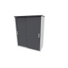 Armoire de bureau portes coulissantes H 81 cm Opaline