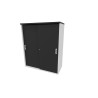 Armoire de bureau portes coulissantes H 81 cm Opaline