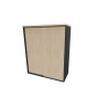 Armoire de bureau portes coulissantes H 81 cm Opaline