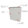 Armoire de bureau portes coulissantes H 81 cm Opaline