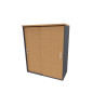 Armoire de bureau portes coulissantes H 120 cm Opaline