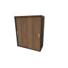 Armoire de bureau portes coulissantes H 120 cm Opaline