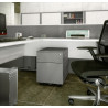 Caisson de bureau mobile en métal 2 tiroirs Opaline