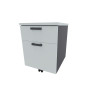 Caisson de bureau mobile 2 tiroirs Opaline