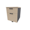 Caisson de bureau mobile 2 tiroirs Opaline