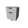 Caisson de bureau mobile 2 tiroirs Opaline