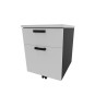 Caisson de bureau mobile 2 tiroirs Opaline