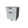 Caisson de bureau mobile 2 tiroirs Opaline