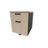 Caisson de bureau mobile 2 tiroirs Opaline
