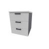 Caisson de bureau mobile 3 tiroirs Opaline