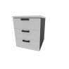 Caisson de bureau mobile 3 tiroirs Opaline