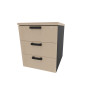 Caisson de bureau mobile 3 tiroirs Opaline