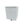 Caisson de bureau mobile 2 tiroirs monochrome Opaline