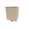Caisson de bureau mobile 2 tiroirs monochrome Opaline