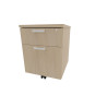 Caisson de bureau mobile 2 tiroirs monochrome Opaline