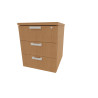 Caisson de bureau mobile 3 tiroirs monochrome Opaline