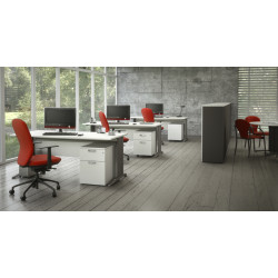 Caisson de bureau mobile 2 tiroirs Opaline