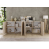 Buffet/bahut moderne 241 cm coloris cachemire Janeiro