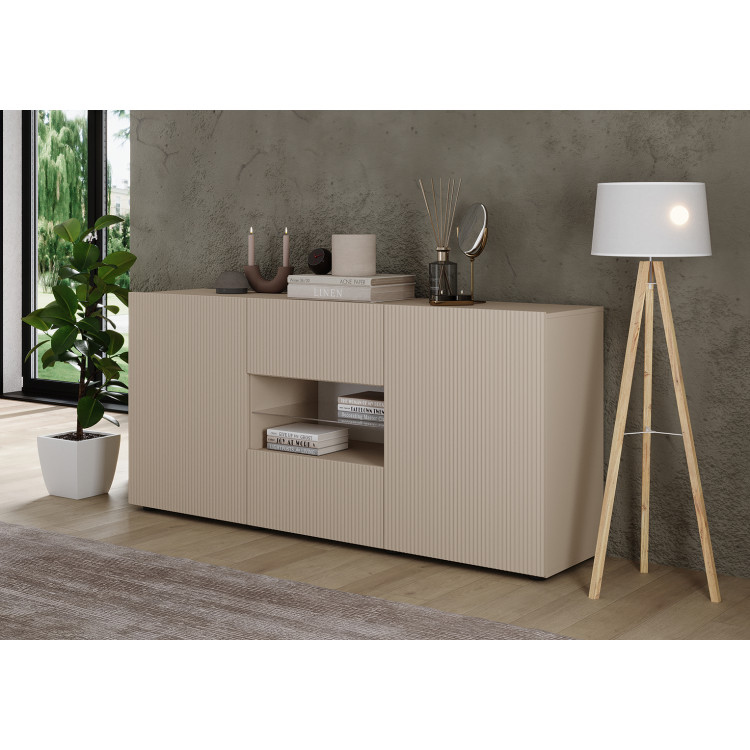 Buffet/bahut moderne 181 cm coloris cachemire Janeiro