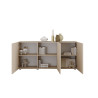 Buffet/bahut moderne 3 portes coloris cachemire Janeiro