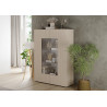Vitrine moderne 121 cm coloris cachemire Janeiro