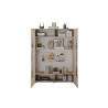 Vitrine moderne 121 cm coloris cachemire Janeiro