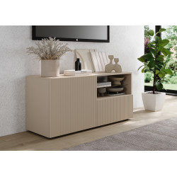Meuble TV moderne 121 cm coloris cachemire Janeiro
