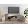 Meuble TV moderne 184 cm coloris cachemire Janeiro