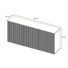 Buffet/bahut moderne 3 portes coloris cachemire Janeiro