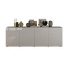 Buffet/bahut moderne 241 cm laqué blanc brillant Janeiro