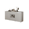 Buffet/bahut moderne 181 cm laqué blanc brillant Janeiro